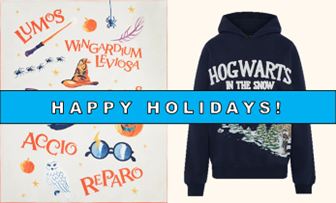 New Autumn and Christmas Collections at the Harry Potter Shop